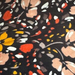 New 2 yards by width of fabric 42” Floral Patterned flannel Fabric